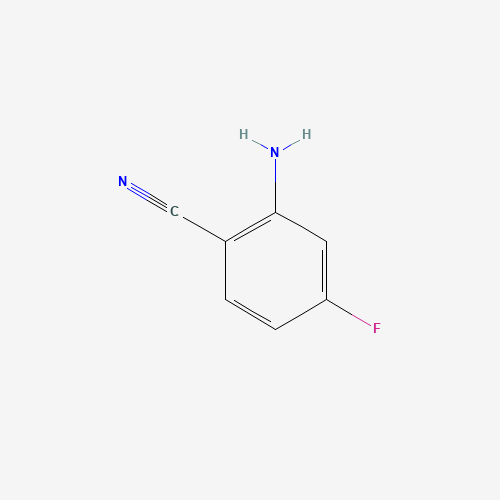 2-AMINO-4-FLUOROBENZONITRILE (CAS: 80517-22-2) - Chemical Structure and Molecular Formula 