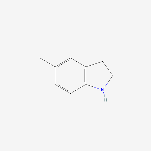 5-METHYLINDOLINE (CAS: 65826-95-1) - Chemical Structure and Molecular Formula 