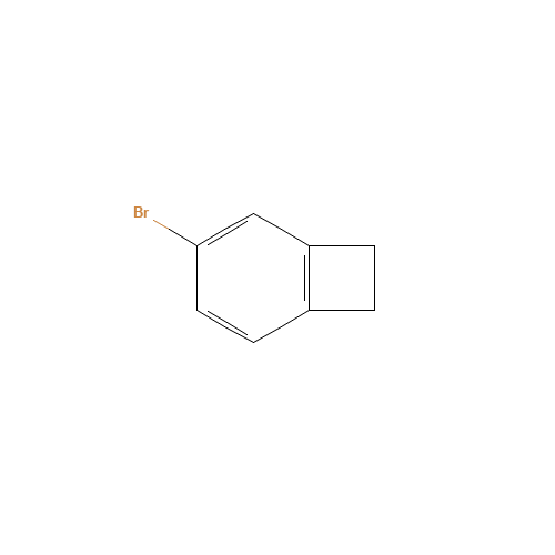 4-Bromobenzocyclobutene (CAS: 1073-39-8) - Chemical Structure and Molecular Formula 