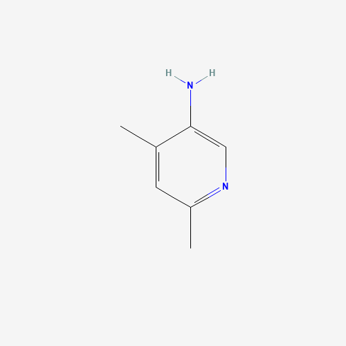3-Amino-4,6-dimethylpyridine (CAS: 1193-71-1) - Chemical Structure and Molecular Formula 