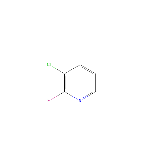 3-Chloro-2-fluoro-pyridine (CAS: 1480-64-4) - Chemical Structure and Molecular Formula 