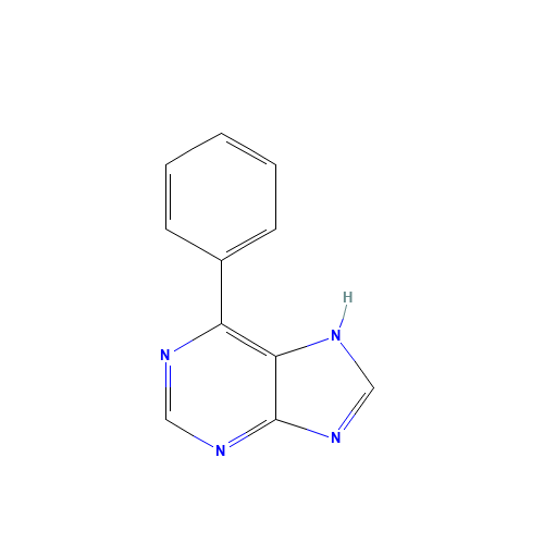 6-PHENYLPURINE (CAS: 6505-01-7) - Chemical Structure and Molecular Formula 