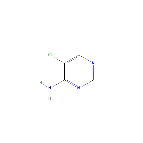 4-Pyrimidinamine,5-chloro-(9CI) (CAS: 101257-82-3) - Chemical Structure and Molecular Formula 