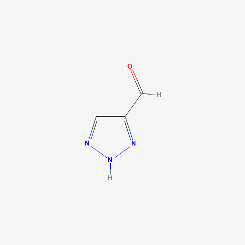 1H-[1,2,3]TRIAZOLE-4-CARBALDEHYDE (CAS: 16681-68-8) - Chemical Structure and Molecular Formula 