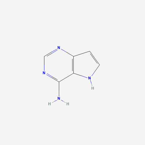 5H-Pyrrolo[3,2-d]pyrimidin-4-amine (9CI) (CAS: 2227-98-7) - Chemical Structure and Molecular Formula 