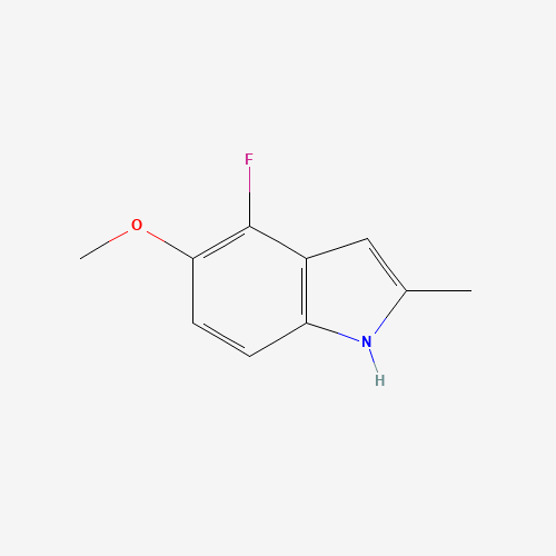 4-Fluoro-5-methoxy-2-methyl-1H-indole (CAS: 288385-93-3) - Chemical Structure and Molecular Formula 