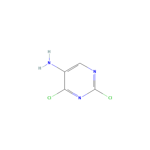 2,4-Dichloro-5-aminopyrimidine (CAS: 5177-27-5) - Chemical Structure and Molecular Formula 