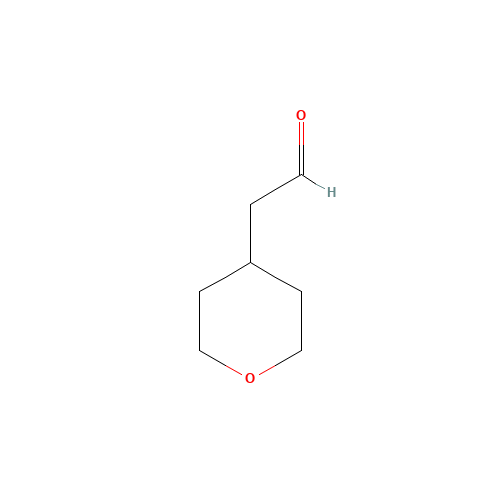 (TETRAHYDRO-PYRAN-4-YL)-ACETALDEHYDE (CAS: 65626-23-5) - Chemical Structure and Molecular Formula 