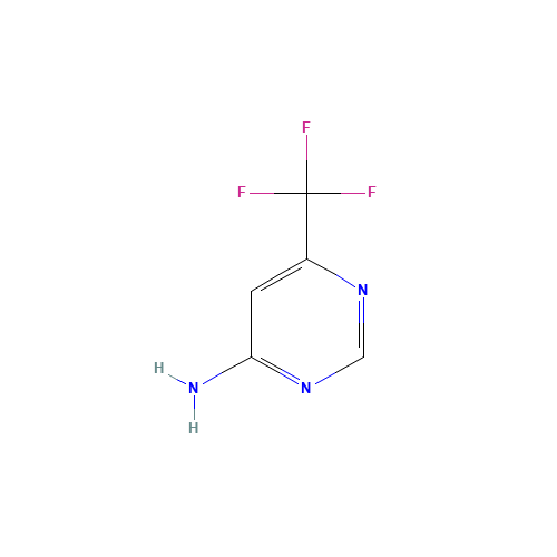 6-Trifluoromethyl pyrimidin-4-ylamine (CAS: 672-41-3) - Chemical Structure and Molecular Formula 