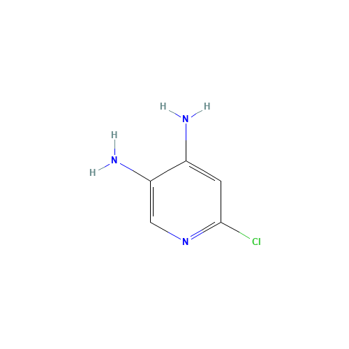 6-CHLORO-3,4-PYRIDINEDIAMINE (CAS: 89182-17-2) - Chemical Structure and Molecular Formula 