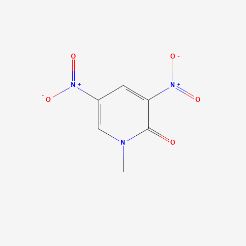 1-METHYL-3,5-DINITRO-1H-PYRIDIN-2-ONE (CAS: 14150-94-8) - Chemical Structure and Molecular Formula 