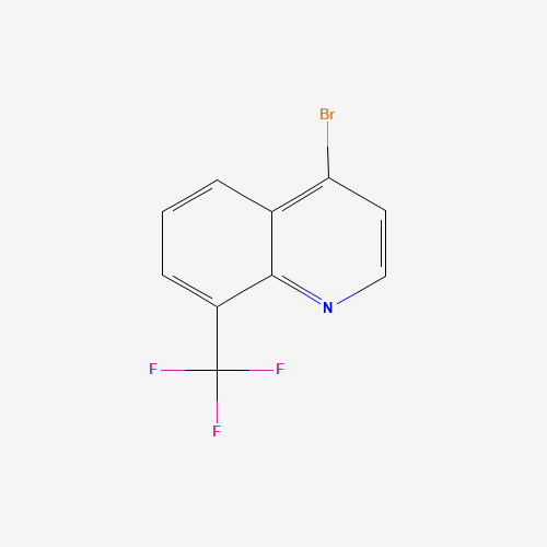 4-BROMO-8-TRIFLUOROMETHYLQUINOLINE (CAS: 260973-10-2) - Chemical Structure and Molecular Formula 