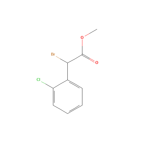 Methyl alpha-bromo-2-chlorophenylacetate (CAS: 85259-19-4) - Chemical Structure and Molecular Formula 