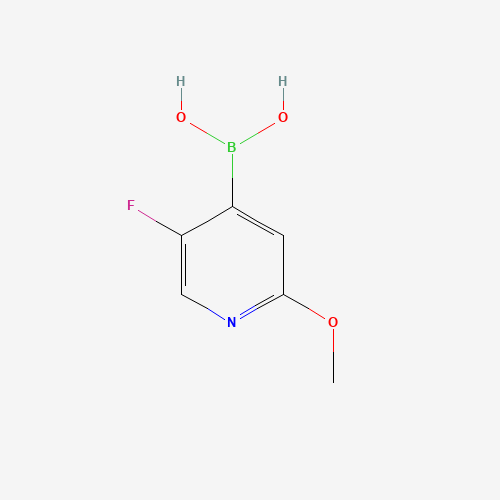 5-FLUORO-2-METHOXYPYRIDINE-4-BORONIC ACID (CAS: 1043869-98-2) - Chemical Structure and Molecular Formula 