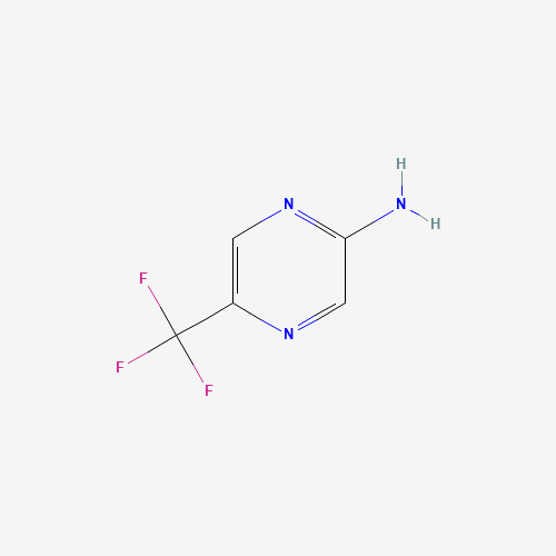 2-AMINO-5-(TRIFLUOROMETHYL)PYRAZINE chemical structure 2-AMINO-5-(TRIFLUOROMETHYL)PYRAZINE (CAS: 69816-38-2) - Chemical Structure and Molecular Formula