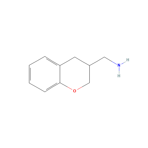 CHROMAN-3-YL-METHYLAMINE (CAS: 10185-46-3) - Chemical Structure and Molecular Formula 