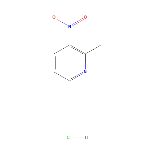 2-Methyl-3-nitropyridine hydrochloride (CAS: 63585-69-3) - Chemical Structure and Molecular Formula 