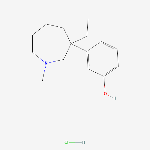 Meptazinol hydrochloride (CAS: 59263-76-2) - Chemical Structure and Molecular Formula 