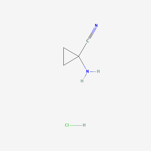 1-Amino-1-cyclopropanecarbonitrile hydrochloride (CAS: 127946-77-4) - Chemical Structure and Molecular Formula 