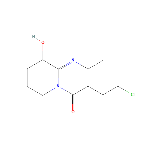 3-(2-Chloroethyl)-6,7,8,9-tetrahydro-9-hydroxy-2-methyl-4H-pyrido[1,2-a]pyrimidin-4-one (CAS: 130049-82-0) - Related Chemical Product