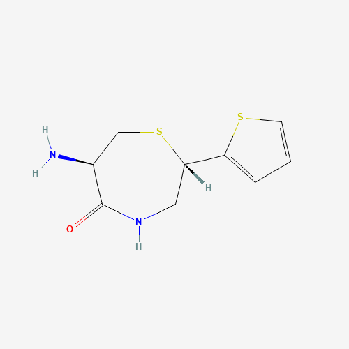 (2S,6R)-6-Amino-2-(2-thienyl)-1,4-thiazepan-5-one (CAS: 110221-26-6) - Related Chemical Product