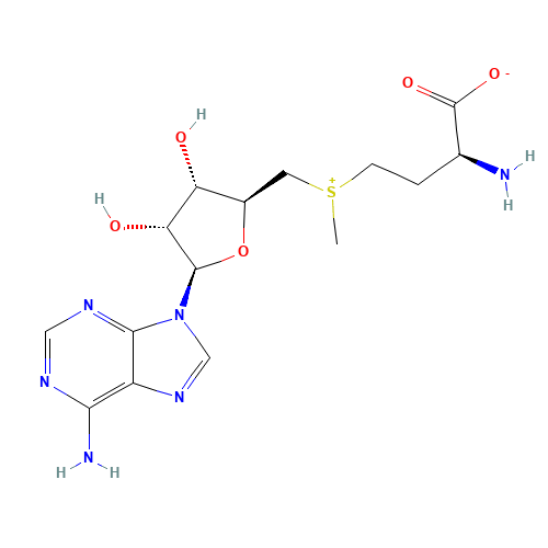 S-Adenosyl-L-methionine (CAS: 29908-03-0) - Chemical Structure and Molecular Formula 