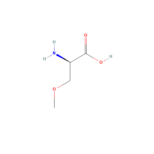 (R)-2-Amino-3-methoxylpropanoic acid (CAS: 86118-11-8) - Chemical Structure and Molecular Formula 