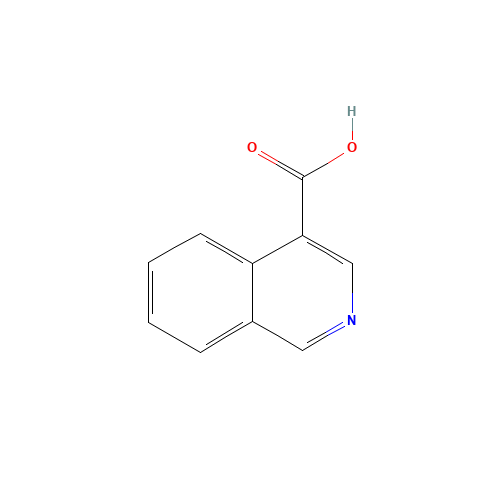 Isoquinoline-4-carboxylic acid (CAS: 7159-36-6) - Chemical Structure and Molecular Formula 