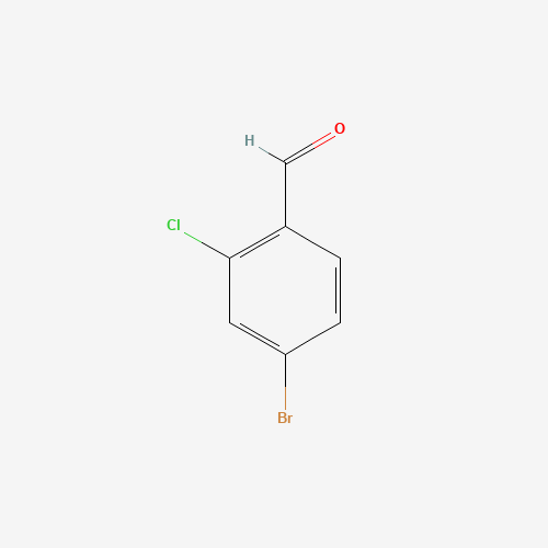 2-Chloro-4-bromobenzaldehyde (CAS: 158435-41-7) - Chemical Structure and Molecular Formula 