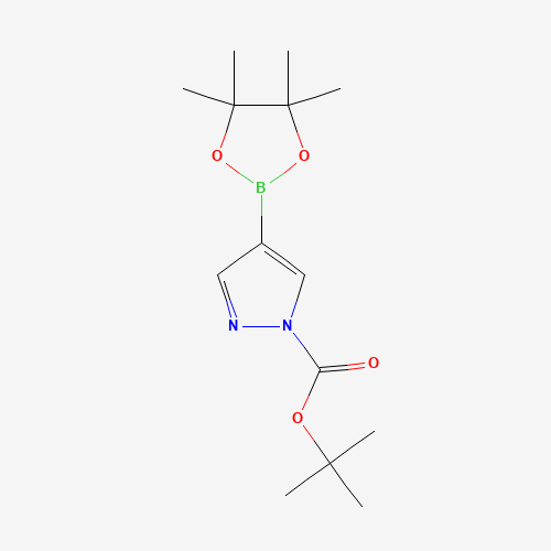 1-Boc-pyrazole-4-boronic acid pinacol ester (CAS: 552846-17-0) - Chemical Structure and Molecular Formula 