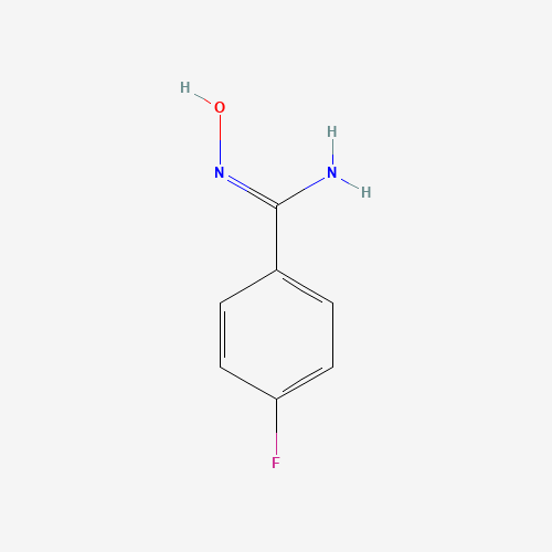 4-FLUOROBENZAMIDOXIME  98 (CAS: 69113-32-2) - Chemical Structure and Molecular Formula 