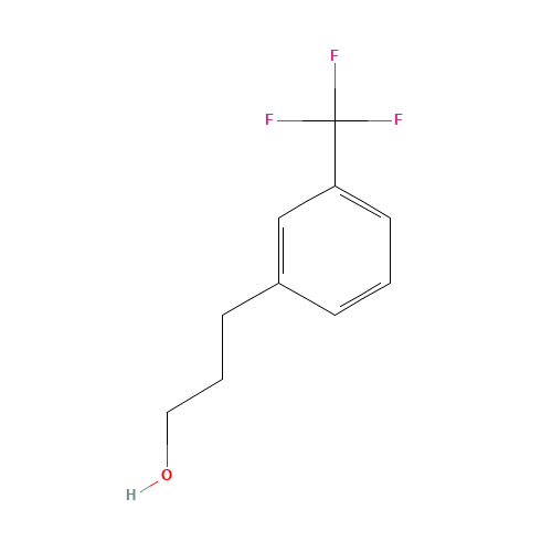 3-(3'-TRIFLUOROMETHYL PHENYL) PROPANOL (CAS: 78573-45-2) - Chemical Structure and Molecular Formula 