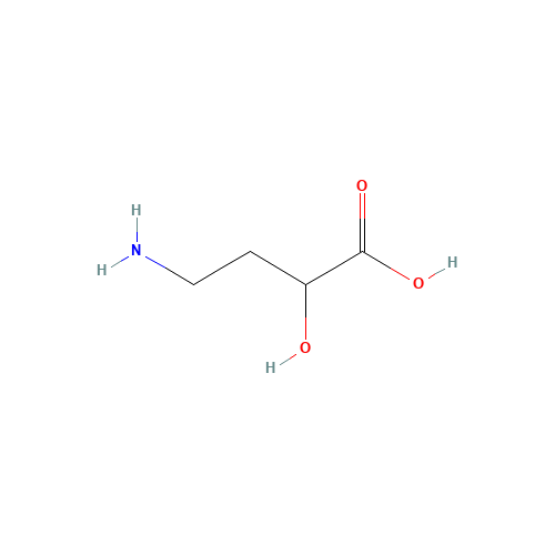 2-Hydroxy-4-amino butanoic acid (CAS: 13477-53-7) - Chemical Structure and Molecular Formula 