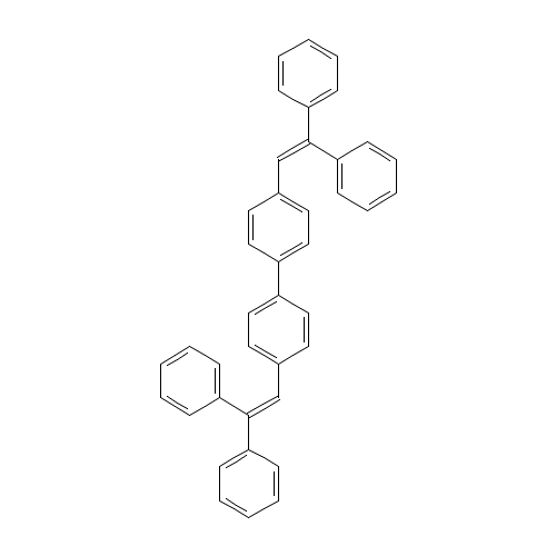 4,4'-Bis(2,2-diphenylvinyl)-1,1'-biphenyl (CAS: 142289-08-5) - Chemical Structure and Molecular Formula 