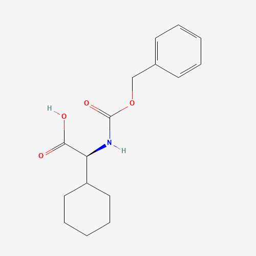 Cbz-Cyclohexyl-L-glycine (CAS: 69901-75-3) - Chemical Structure and Molecular Formula 