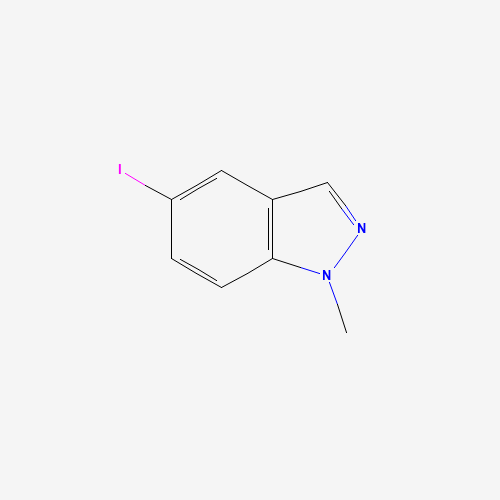 1H-INDAZOLE,5-IODO-1-METHYL- (CAS: 1072433-59-0) - Chemical Structure and Molecular Formula 