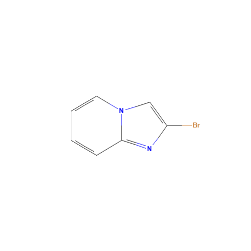 2-BROMOIMIDAZO[1,2-A]PYRIDINE (CAS: 112581-95-0) - Chemical Structure and Molecular Formula 