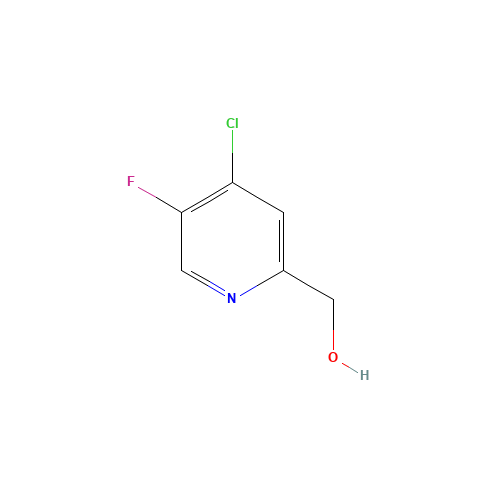 4-CHLORO-5-FLUORO-2-PYRIDINEMETHANOL (CAS: 113209-90-8) - Chemical Structure and Molecular Formula 