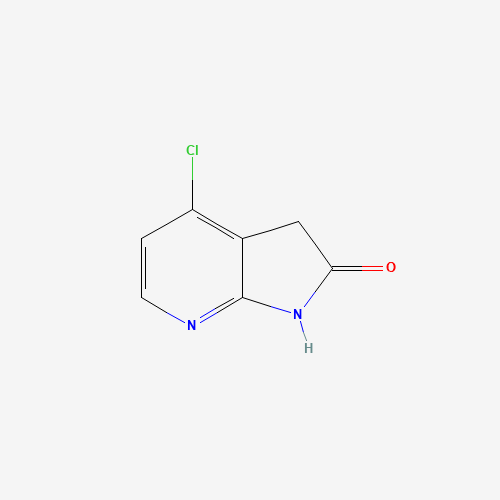 4-chloro-1H-pyrrolo[2,3-b]pyridin-2(3H)-one (CAS: 346599-62-0) - Chemical Structure and Molecular Formula 