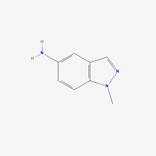 1-METHYL-1H-INDAZOL-5-AMINE (CAS: 50593-24-3) - Chemical Structure and Molecular Formula 