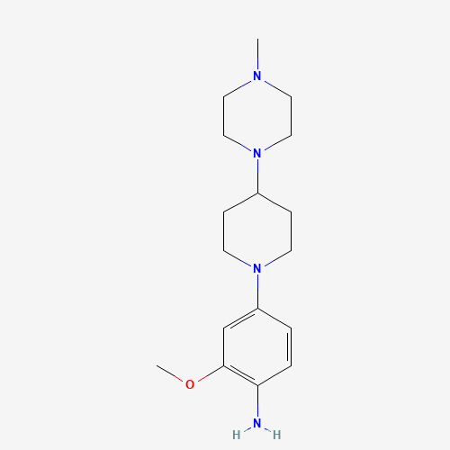 [2-Methoxy-4-[4-(4-methylpiperazin-1-yl)piperidin-1-yl]phenyl]amine (CAS: 761440-75-9) - Related Chemical Product