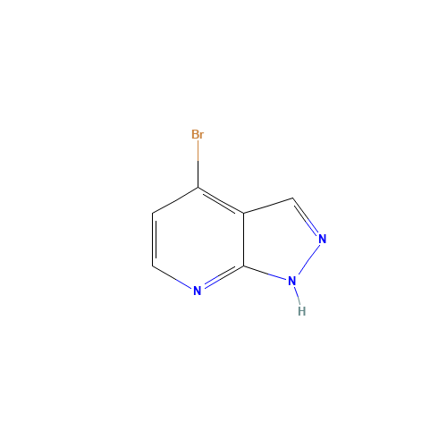 4-bromo-1H-pyrazolo[3,4-b]pyridine (CAS: 856859-49-9) - Chemical Structure and Molecular Formula 