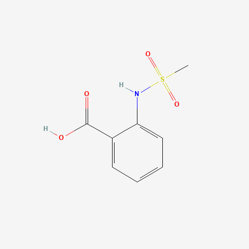 2-METHANESULFONYLAMINO-BENZOIC ACID (CAS: 162787-61-3) - Chemical Structure and Molecular Formula 