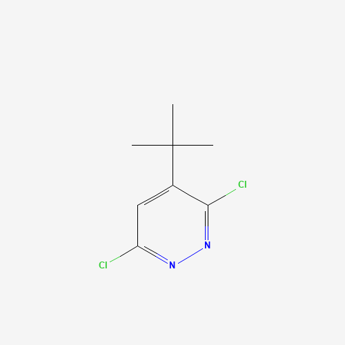 4-TERT-BUTYL-3,6-DICHLOROPYRIDAZINE (CAS: 22808-29-3) - Chemical Structure and Molecular Formula 
