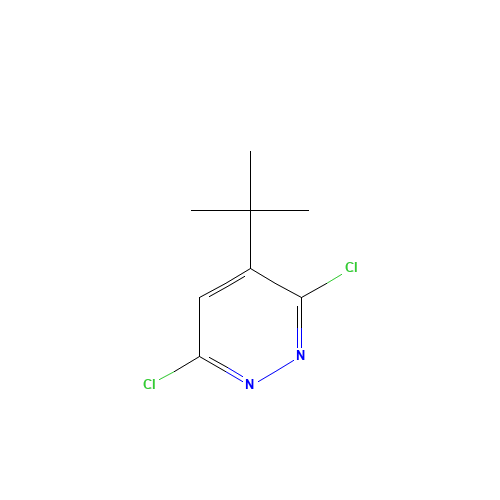4-TERT-BUTYL-3,6-DICHLOROPYRIDAZINE (CAS: 22808-29-3) - Chemical Structure and Molecular Formula 