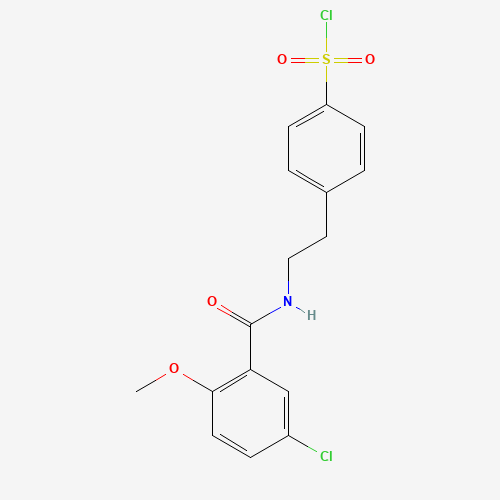 4-(2-(5-CHOLRO-2-METHOXY BENZAMIDO)ETHYL)BENZENESULFONYL CHLORIDE (CAS: 33924-54-8) - Related Chemical Product