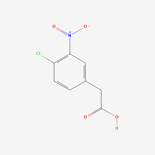 4-CHLORO-3-NITROPHENYLACETIC ACID (CAS: 37777-68-7) - Chemical Structure and Molecular Formula 