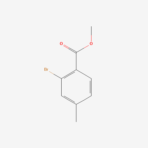 METHYL 2-BROMO-4-METHYLBENZOATE (CAS: 87808-49-9) - Chemical Structure and Molecular Formula 