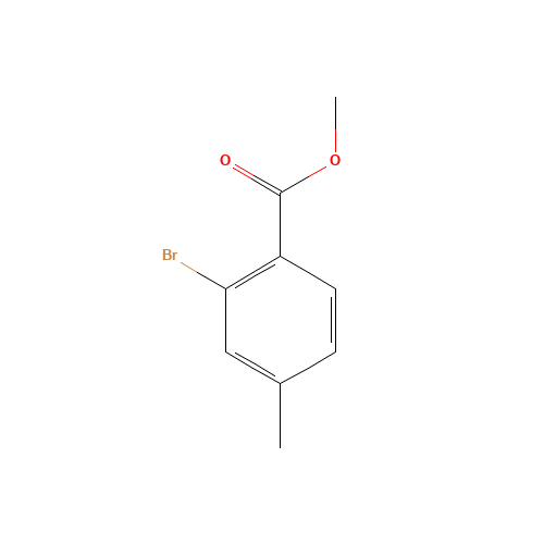 METHYL 2-BROMO-4-METHYLBENZOATE (CAS: 87808-49-9) - Chemical Structure and Molecular Formula 