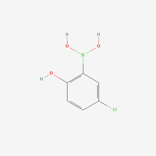 5-CHLORO-2-HYDROXYPHENYLBORONIC ACID (CAS: 89488-25-5) - Chemical Structure and Molecular Formula 